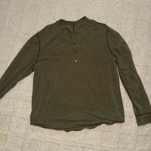 Men's Lululemon Olive Green Long Sleeve Shirt